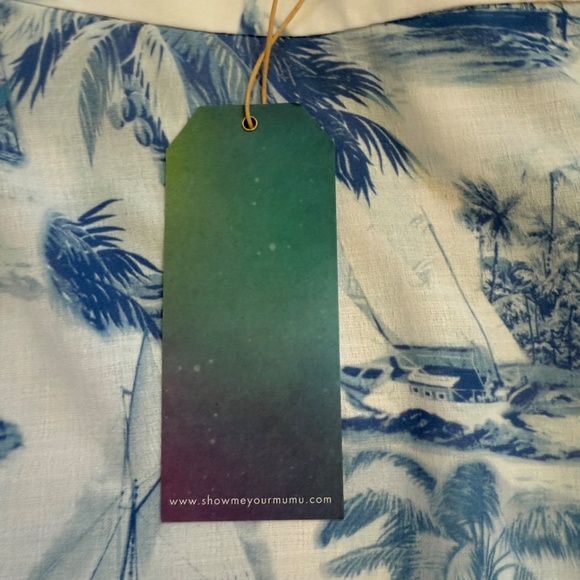 NWT Show Me Your Mumu Tropical Roam Ruffle Wrap Skirt Small - Picture 3 of 7